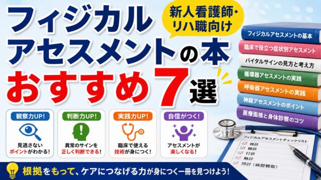 フィジカルアセスメントの本おすすめ7選｜新人看護師・リハ職向け 